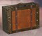 Wooden Vintage Luggage Trunks - Antique Carry-on Suitcase Storage Box with Hinged Lids, Old-Fashioned Decorative Box